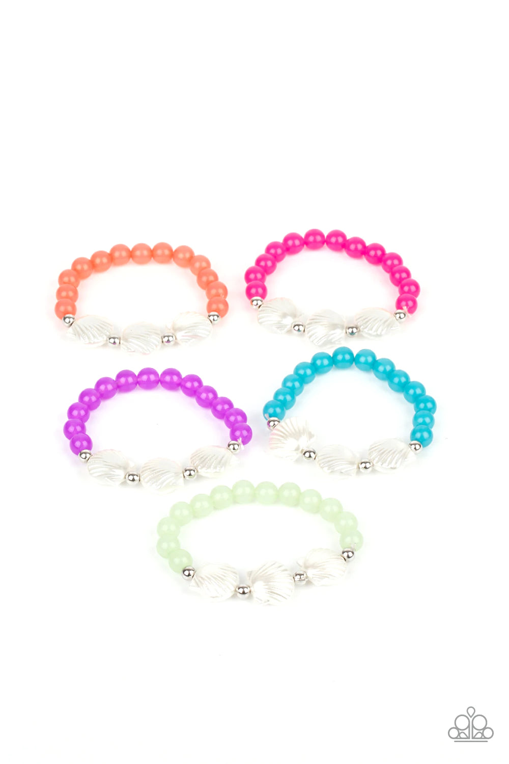 STARLET SHIMMER PEARLY SHELL BEADED BRACELETS